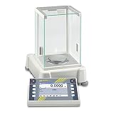 KERN Hochmoderne Premium-Touchscreen-Analysenwaage mit dem Kompletten Funktionsumfang für anspruchsvolle Prozesse, 220 g Wägebereich, 0,1 g Ablesbarkeit