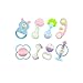 8 pcs nouveau-né hochet deher set de bébé de bébé et jouet de dentition de bébé avec bébé de bouteille de lait géant