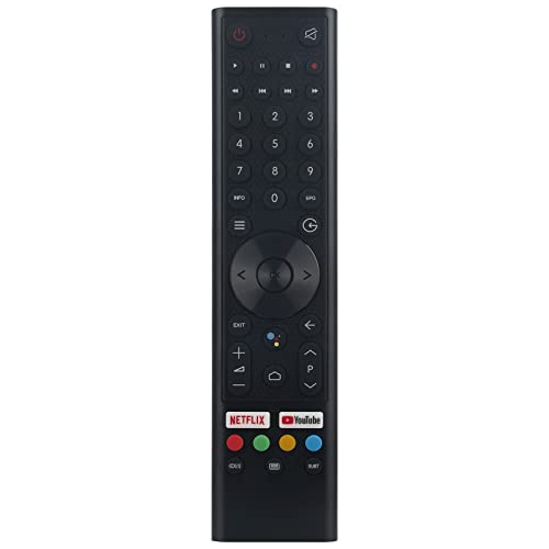 AULCMEET Mando a Distancia de Voz de Repuesto Apto para Qilive Edison TV Q32HA211B Q32HA221B Q43UA211B Q43UA212B Q43UA221B Q55UA221B Q58UA211B Q65UA211B Q65UA221B CELED55SA21B6 CELED58SA120B6