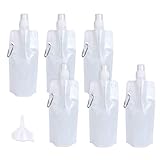 Capacidad de hasta 480 ml de agua o cualquiera de tus bebidas favoritas. Mide 22 x 12 cm, después de enrollarlo, ahorra mucho espacio; escribe el nombre en la ranura blanca de las botellas de agua para clasificarlas e identificarlas.