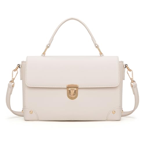 Milan Chiva Small Crossbody Purse for Women Elegant Top Handle Vintage Classy Handbags Designer Square Bags Color Block Shoulder Bag MC-589BG