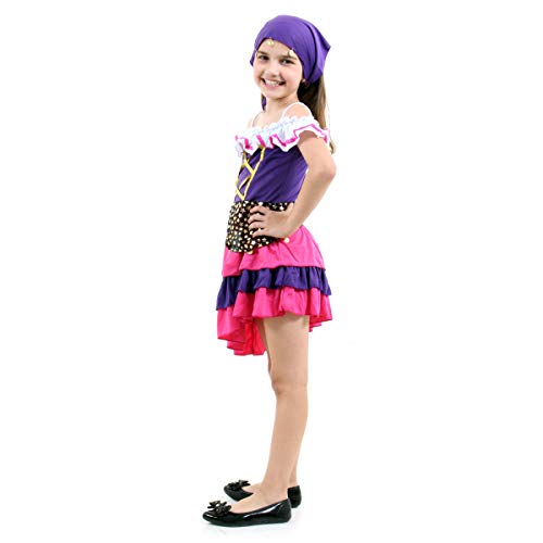Sulamericana Fantasias Cigana Infantil , G 10/12 Anos, Multicor