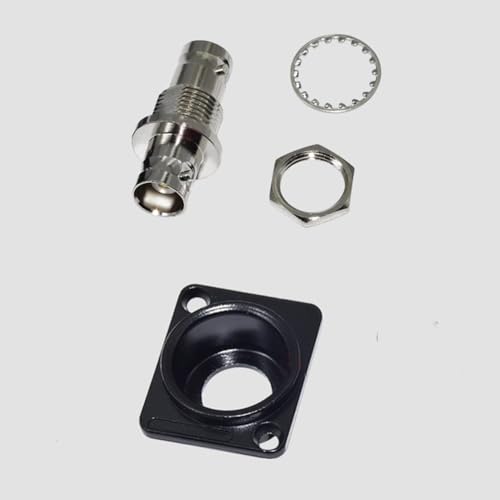 Conector BNC pasamuros tipo D PENGLIN acoplador hembra para vídeo SDI chasis coaxial 4