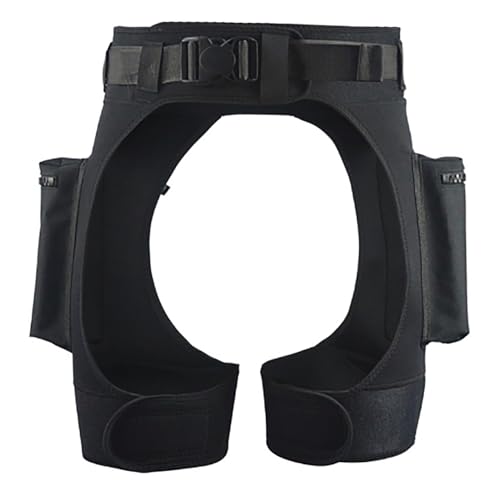 DEMMET Männer Frauen Neoprenanzug Shorts technische Tauchshorts Hosen Taucher, Tauch-Stretch-Shorts, mit Taschen D Ring Short Quick Release Schnalle Verstellbarer Taillengürtel (Black, Einheitsgröße)