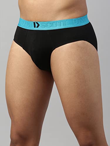 Image of Dixcy Scott Men's 100% Cotton Fabric with Anti Microbial Finish Solid Brief - Husstle Breif- Assorted - Print & Color May be Vary (Pack of 4)