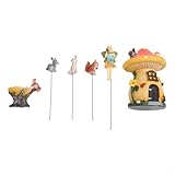 Construction en résine résistante aux intempéries : fabriquées à partir de résine, ces décorations enchanteresses sont conçues pour résister aux éléments, profiter longtemps de votre jardin.