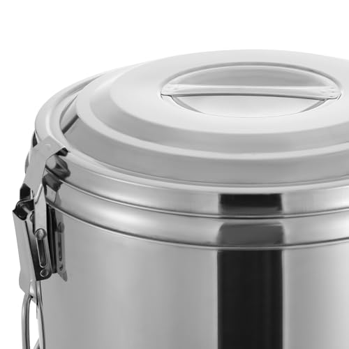 30L Cubo Isotermo, con tapa hermética, recipiente aislante de acero inoxidable, transportador isotérmico, refrigerador de champán, adecuado para cantinas escolares, hoteles, tiendas de bebidas, etc - imagen 4