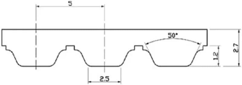 Polyurethane PU AT5 Belt Dimension Width 6/10/12/15/20/25/30/40mm Open Ended Belt(30meter,White_25MM)