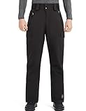 HARD LAND I pantaloni da sci da neve isolati impermeabili da uomo sono appositamente progettati per tenerti caldo/asciutto durante il campeggio invernale, gita di sci, pattinaggio, arrampicata su ghiaccio, sci alpino, motoslitta, snowboard, pesca sul ghiaccio, curling, hockey su ghiaccio, slittino, passeggiate, spalare la neve e altri sport invernali.