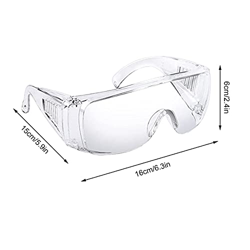 Silent-Qiaoyou 5 Stück Schutzbrille,Schutzbrille Arbeitsschutzbrille Schutzbrille Brillenträger Lndustriebrille Augenschutz Schutzbrille Arbeitsschutzbrille für Brillenträger – Bild 5