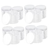 Mobestech 10 Stück Teiliges Kunststoffbehälter mit Deckel Praktische Vorratsdosen für Reis Trockenfrüchte und Lebensmittelaufbewahrung für Küche