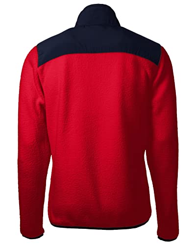 Image of Cutter & Buck Men's Cascade Eco Mens Big & Tall Sherpa Fleece Jacket