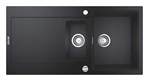 Grohe K500 Kompositspüle mit Abtropffläche granit schwarz 31646AP0 100 x 50 cm