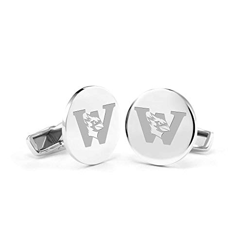 Wesleyan Cufflinks in Sterling Silver