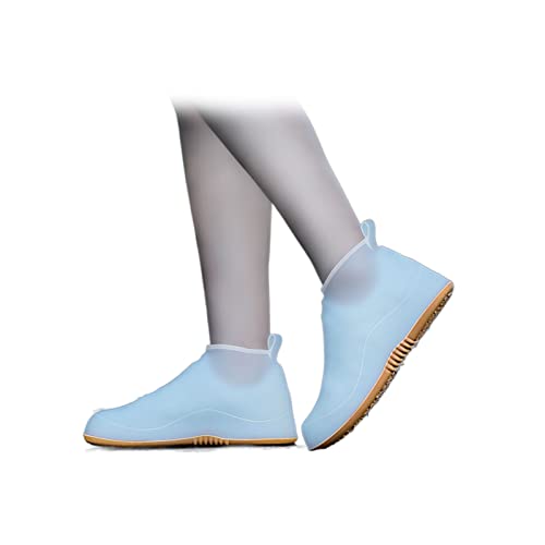 Cubierta impermeable para botas de lluvia resistente al desgaste, cubrebotas de silicona con alta elasticidad, fáciles de poner y antideslizantes, aptas para mujeres, hombres, niños y adolescentes (Color: B, Talla: 3X-Grande) miniatura 1