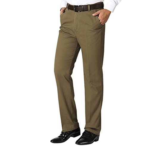 Pantalon de loisirs pour homme couleur unie coupe ajustée quotidien