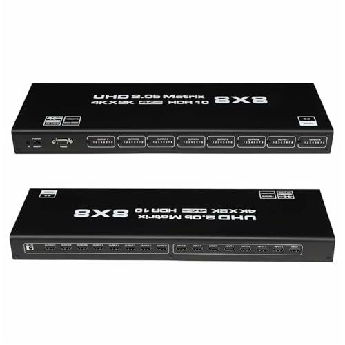 Evite cambiar cables con la matriz HDMI 2.0 8x8 que conecta ocho ordenadores a ocho TV