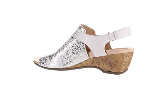 Vionic Womens Paradise Tatiana Silver Ankle Strap Heels Size 103