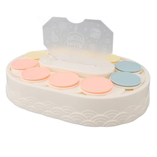 Présentoir cupcakes LED à plaques rotatives automatiques et plateaux de service amovibles