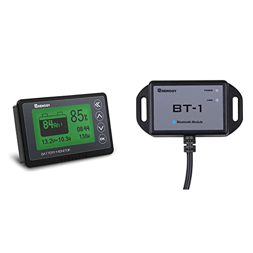 Renogy 500A Battery Monitor with Shunt,Compatible with 12V...