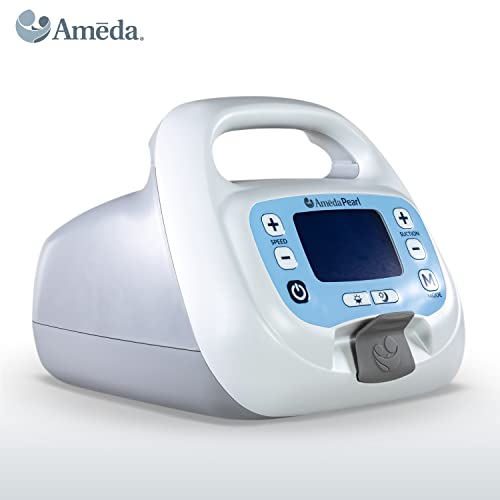 Ameda Pearl Hospital Grade Electric Breast Pump, Portable Pump Breastfeeding With 2 Modes Of Pumping And Rechargeable Battery, Whisper Quiet Performance #TOP1