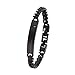 Produktbild s.Oliver Armband Edelstahl Herren Armschmuck, 21+1,5 cm, Schwarz, Kommt in Schmuck Geschenk Box, 2032547