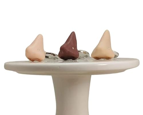 Fake Nose Ring with a Nose Stud Bone Ring - Gag Gift - Pun