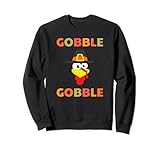 Photo Gallery gobble gobble tacchino con cappello pellegrino divertente ringraziamento felpa Photo Gallery gobble gobble tacchino con cappello pellegrino divertente ringraziamento felpa