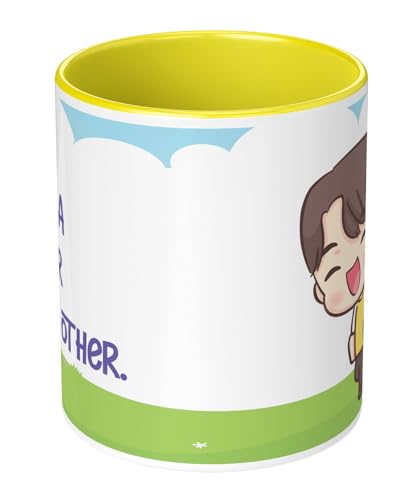 Image of NH10 Designs Raksha Bandhan Gifts Printed Mug with Keychain Best Rakhi Combo Gift for Brother & Sister Rakshabandhan Return Gifts for Sister White 350ml Coffee Mug(Pack of 5)(Combo Set)(RMCKRCG810)