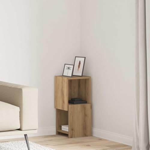 Madera contrachapada armario de esquina pequeño de almacenamiento interior 2