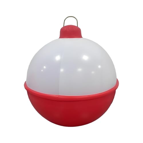 Bola de Navidad inflable - Pendientes de decoración de Navidad hangibles de 24 pulgadas | PVC Gran decoración de jardín para aleros Balusters Ramas Céspedes Sala de estar Estudio de dormitorio Decorac