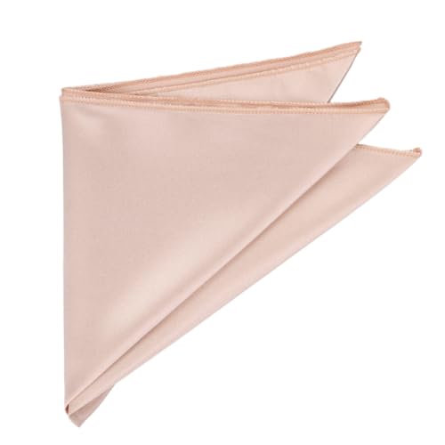 Image of tiemart Solid Color Pocket Squares for Men | For Suits, Perfect for Wedding Parties, 12 x 12 inch / 30 x 30 cm
