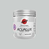 Uso interior y exterior Titanlux Acualux pintura acrílica multiadherente Metalizado Plata 75 ml
