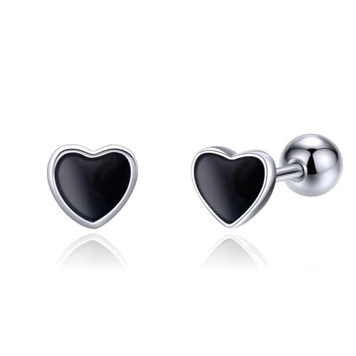 Orecchini da donna in argento 925: realizzati in argento sterling 925 di alta qualità, senza piombo e senza nichel, sicuri per orecchie sensibili. Si possono indossare comodamente gli orecchini a vite per lungo tempo