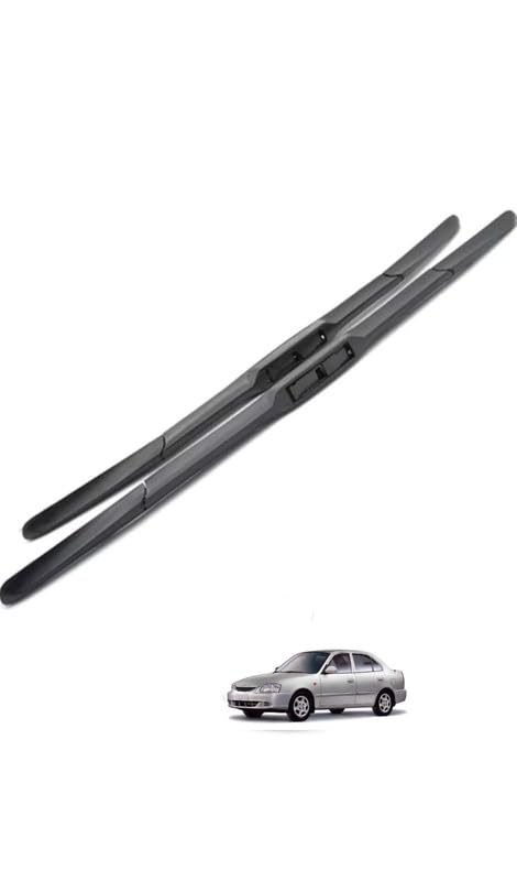 Image of AWB Hybrid Wiper Blades Compatible with Hyundai Accent (Pack of 2)