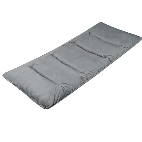 LITA XL Cot Pads for Camping, Soft Comfortable Cotton Thick Sleeping Cot Mattress Pad 75\"x28\", Gray ï¼ˆOnly Padï¼‰