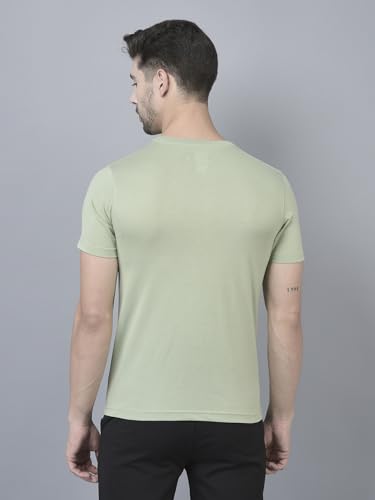 Image of Dollar Cotton Rich Fabric Solid Men's T-Shirt | Chest Logo Branding | Wide Array of Attractive Colours