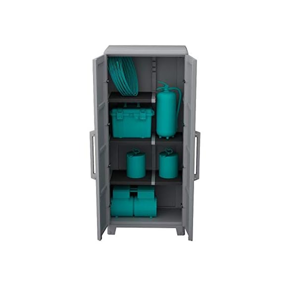 Terry, Transforming Modular 4, hoher multifunktionaler Schrank mit zwei Türen für drinnen und draußen - 78x43,6x184,40… – Bild 7