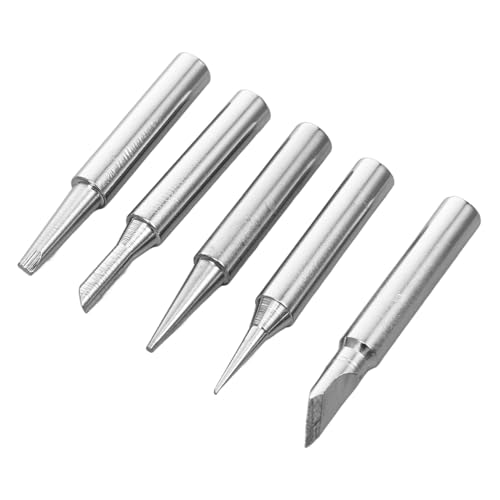 Zerodeko 5piezas Puntas Para Soldador Kit De Puntas De Soldadura De Repuesto Accesorios De Soldadura Para Uso Estaciones De