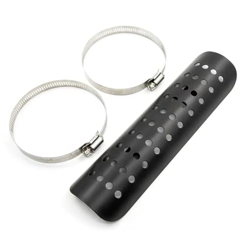 Bouclier thermique moto protecteur de tuyau d'échappement carbone