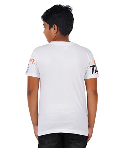 Image of CHECKERSBAY Boys Cotton Printed Half Sleeve T-Shirt