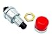 Full Spectrum Parts Golf Cart 12V Red Horn Switch Button w/Cover Floor Mount for Club Car, EZGO, Yamaha