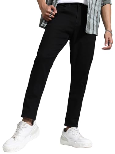 Image of Highlander Mens Slim Fit Denim Jeans for Man | Cropped Length Jeans Pant | Jeans for man| Stylish Casual Wear for Everyday Comfort