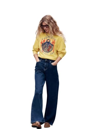 Image of KOTTY Womens High Waist Flared Fit Ankle Length Clean Look Denim Jeans
