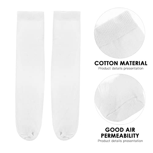 EXCEART 6 Pares Meias Sublimação Em Branco Para Impressão Atlético Crew Sock Meias Toe Costura Meias