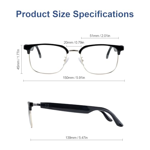 Image of AI Smart Glasses, Real-time Translation Bluetooth Glasses, Unisex