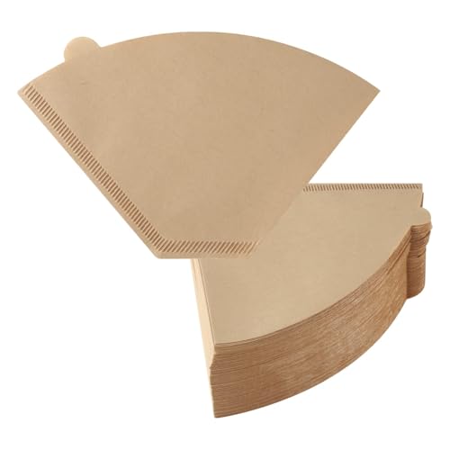 Image of 200 Count #4 Cone Coffee Filters 8-12 Cup Compatible with Ninja Maker | Unbleached, Disposable, Natural Wood Pulp Coffee Filters Compatible with Ninja, Pour Over and Drip Coffee Maker