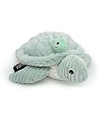 LES DÉGLINGOS Ptipotos by Plüschtier Sauvenou die Schildkröte Mama und Ihr Baby – Kuscheltier Original – ideales Schmusetuch ab der Geburt – Geschenkidee zur Geburt – Plüschtier – Mint