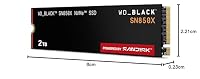 WD_BLACK SN850X NVMe SSD 2 TB interne SSD (Gaming Speicher, PCIe Gen4-Technologie, Lesen 7.300 MB/s, Schreiben 6.600 MB/s) Schwarz – Ansicht 8