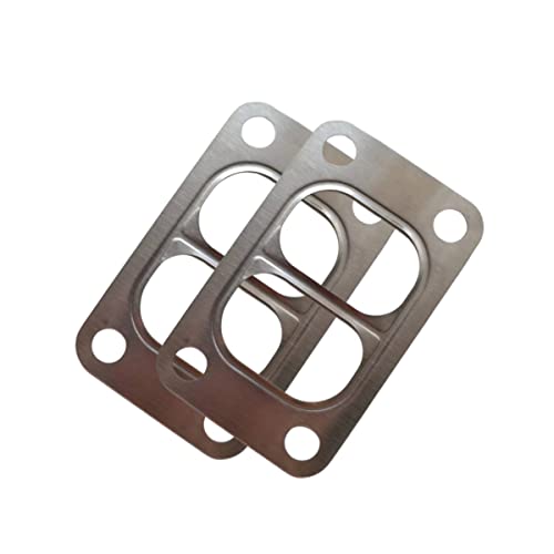 Image of 2Pack YCHIMAN Turbo Gasket T3 T34 T35 T38 Twinscroll Entry Divided Turbin Inlet Turbocharger